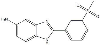 2-[3-(methylsulfonyl)phenyl]-1H-benzimidazol-5-amine Struktur