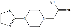 2-[4-(1,3-thiazol-2-yl)piperazin-1-yl]ethanimidamide Struktur