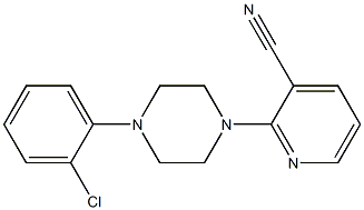 2-[4-(2-chlorophenyl)piperazin-1-yl]pyridine-3-carbonitrile Struktur