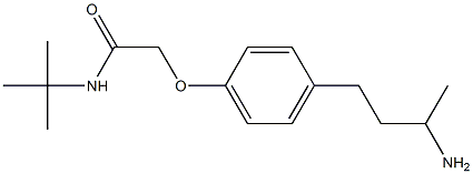 2-[4-(3-aminobutyl)phenoxy]-N-(tert-butyl)acetamide Struktur