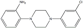 2-[4-(3-chlorophenyl)piperazin-1-yl]aniline Struktur