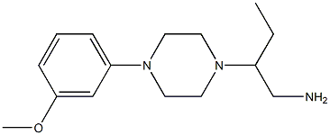 2-[4-(3-methoxyphenyl)piperazin-1-yl]butan-1-amine Struktur