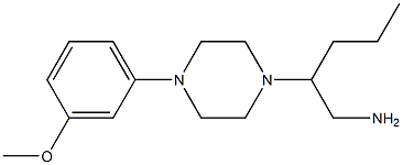 2-[4-(3-methoxyphenyl)piperazin-1-yl]pentan-1-amine Struktur