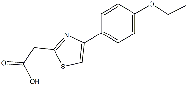 2-[4-(4-ethoxyphenyl)-1,3-thiazol-2-yl]acetic acid Struktur