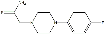 2-[4-(4-fluorophenyl)piperazin-1-yl]ethanethioamide Struktur