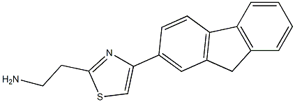 2-[4-(9H-fluoren-2-yl)-1,3-thiazol-2-yl]ethan-1-amine Struktur