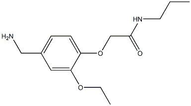 2-[4-(aminomethyl)-2-ethoxyphenoxy]-N-propylacetamide Struktur