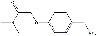 2-[4-(aminomethyl)phenoxy]-N,N-dimethylacetamide Struktur