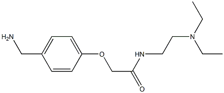 2-[4-(aminomethyl)phenoxy]-N-[2-(diethylamino)ethyl]acetamide Struktur