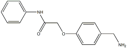 2-[4-(aminomethyl)phenoxy]-N-phenylacetamide Struktur