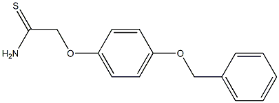 2-[4-(benzyloxy)phenoxy]ethanethioamide Struktur