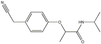 2-[4-(cyanomethyl)phenoxy]-N-(propan-2-yl)propanamide Struktur