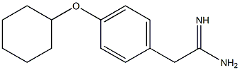 2-[4-(cyclohexyloxy)phenyl]ethanimidamide Struktur