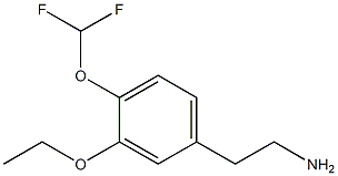 2-[4-(difluoromethoxy)-3-ethoxyphenyl]ethan-1-amine Struktur