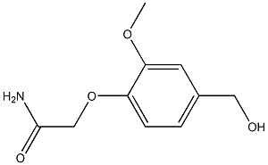 2-[4-(hydroxymethyl)-2-methoxyphenoxy]acetamide Struktur