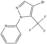 2-[4-bromo-5-(trifluoromethyl)-1H-pyrazol-1-yl]pyridine Struktur