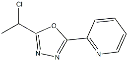 2-[5-(1-chloroethyl)-1,3,4-oxadiazol-2-yl]pyridine Struktur