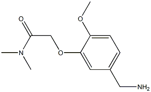 2-[5-(aminomethyl)-2-methoxyphenoxy]-N,N-dimethylacetamide Struktur