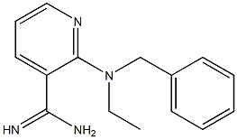 2-[benzyl(ethyl)amino]pyridine-3-carboximidamide Struktur