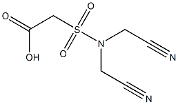 2-[bis(cyanomethyl)sulfamoyl]acetic acid Struktur