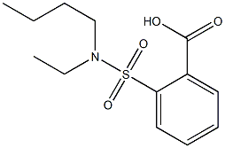 2-[butyl(ethyl)sulfamoyl]benzoic acid Struktur