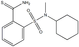 2-[cyclohexyl(methyl)sulfamoyl]benzene-1-carbothioamide Struktur