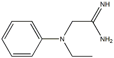 2-[ethyl(phenyl)amino]ethanimidamide Struktur