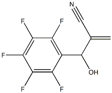 2-[hydroxy(2,3,4,5,6-pentafluorophenyl)methyl]prop-2-enenitrile Struktur