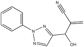 2-[hydroxy(2-phenyl-2H-1,2,3-triazol-4-yl)methyl]prop-2-enenitrile Struktur