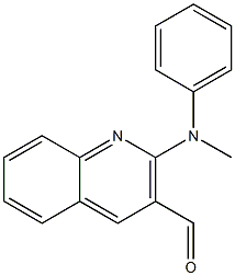 2-[methyl(phenyl)amino]quinoline-3-carbaldehyde Struktur