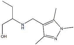 2-{[(1,3,5-trimethyl-1H-pyrazol-4-yl)methyl]amino}butan-1-ol Struktur