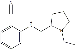 2-{[(1-ethylpyrrolidin-2-yl)methyl]amino}benzonitrile Struktur