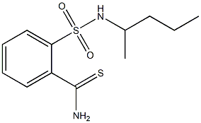 2-{[(1-methylbutyl)amino]sulfonyl}benzenecarbothioamide Struktur