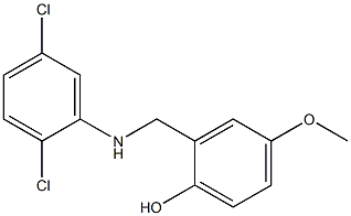 2-{[(2,5-dichlorophenyl)amino]methyl}-4-methoxyphenol Struktur