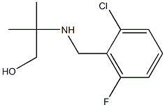 2-{[(2-chloro-6-fluorophenyl)methyl]amino}-2-methylpropan-1-ol Struktur