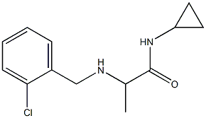 2-{[(2-chlorophenyl)methyl]amino}-N-cyclopropylpropanamide Struktur