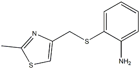 2-{[(2-methyl-1,3-thiazol-4-yl)methyl]sulfanyl}aniline Struktur