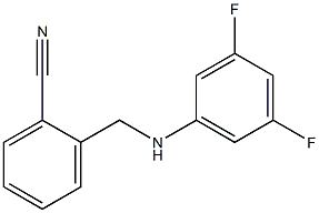 2-{[(3,5-difluorophenyl)amino]methyl}benzonitrile Struktur