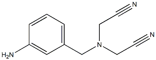 2-{[(3-aminophenyl)methyl](cyanomethyl)amino}acetonitrile Struktur