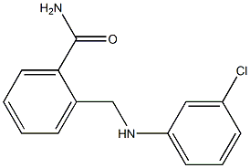 2-{[(3-chlorophenyl)amino]methyl}benzamide Struktur