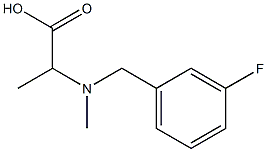 2-{[(3-fluorophenyl)methyl](methyl)amino}propanoic acid Struktur