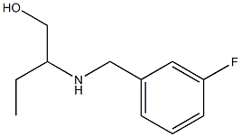 2-{[(3-fluorophenyl)methyl]amino}butan-1-ol Struktur