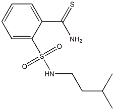 2-{[(3-methylbutyl)amino]sulfonyl}benzenecarbothioamide Struktur