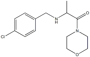 2-{[(4-chlorophenyl)methyl]amino}-1-(morpholin-4-yl)propan-1-one Struktur