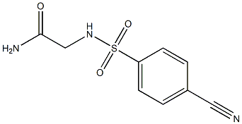 2-{[(4-cyanophenyl)sulfonyl]amino}acetamide Struktur