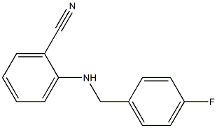 2-{[(4-fluorophenyl)methyl]amino}benzonitrile Struktur