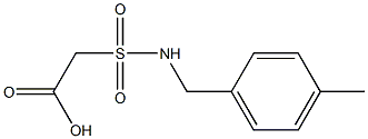 2-{[(4-methylphenyl)methyl]sulfamoyl}acetic acid Struktur