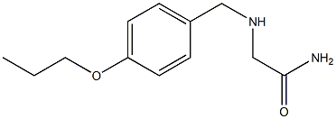 2-{[(4-propoxyphenyl)methyl]amino}acetamide Struktur