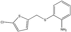 2-{[(5-chlorothien-2-yl)methyl]thio}aniline Struktur