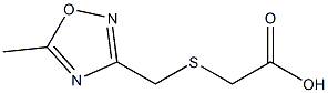 2-{[(5-methyl-1,2,4-oxadiazol-3-yl)methyl]sulfanyl}acetic acid Struktur